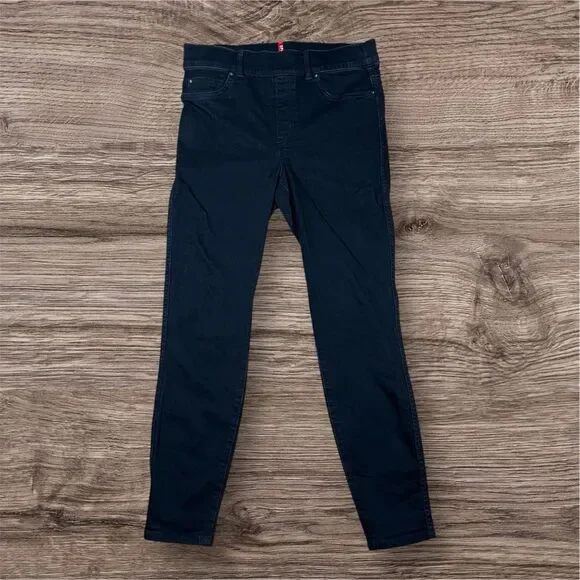 Spanx High Rise Ankle Skinny Shaping Black Jeans Women's Size Medium - Picture 3 of 8